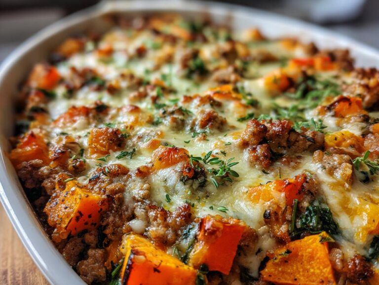 Ground Turkey Sweet Potato Bake