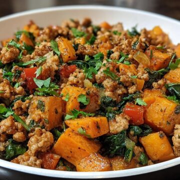 Ground Turkey Sweet Potato Skillet
