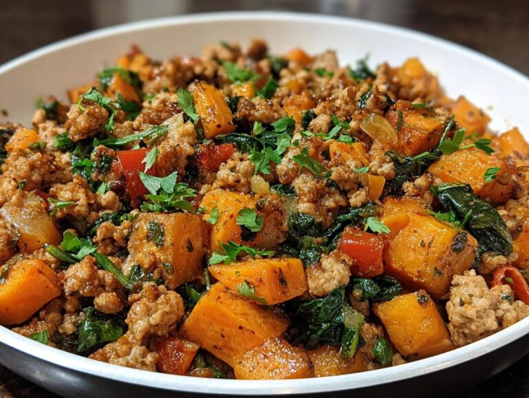 Ground Turkey Sweet Potato Skillet