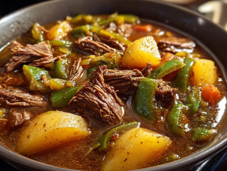 Hearty Beef With Green Chile &Amp; Potatoes