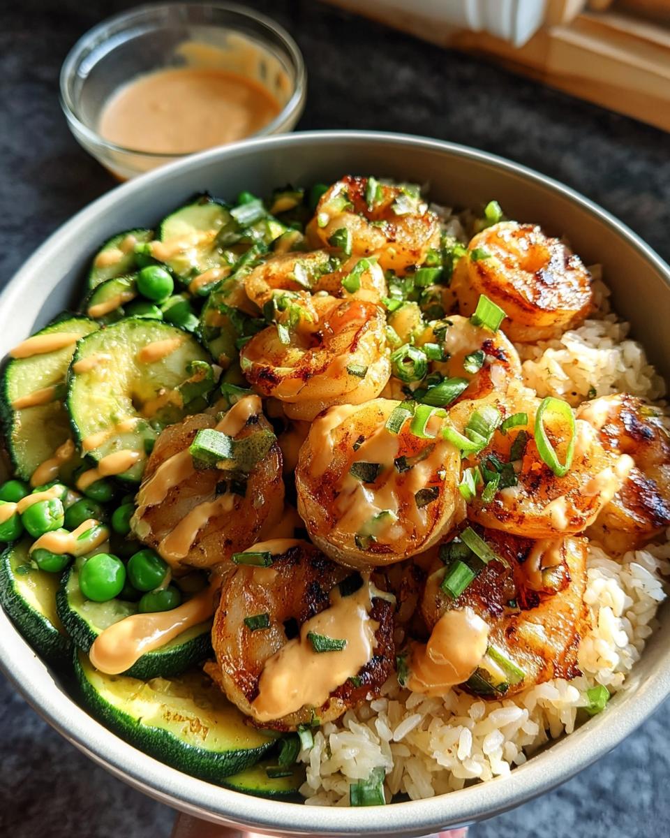 Hibachi Shrimp Rice Bowls - Detail 1