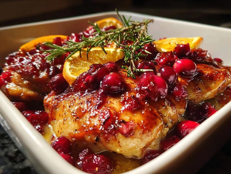 Holiday Cranberry Chicken Bake