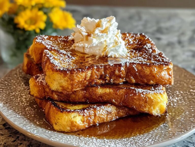 Holiday Eggnog French Toast