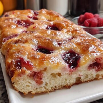 Homemade Jam Donut Focaccia