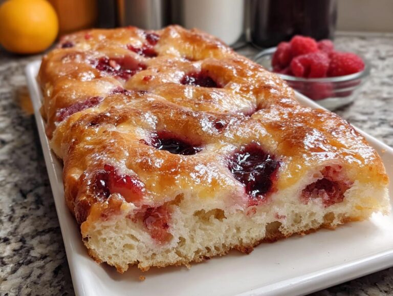 Homemade Jam Donut Focaccia