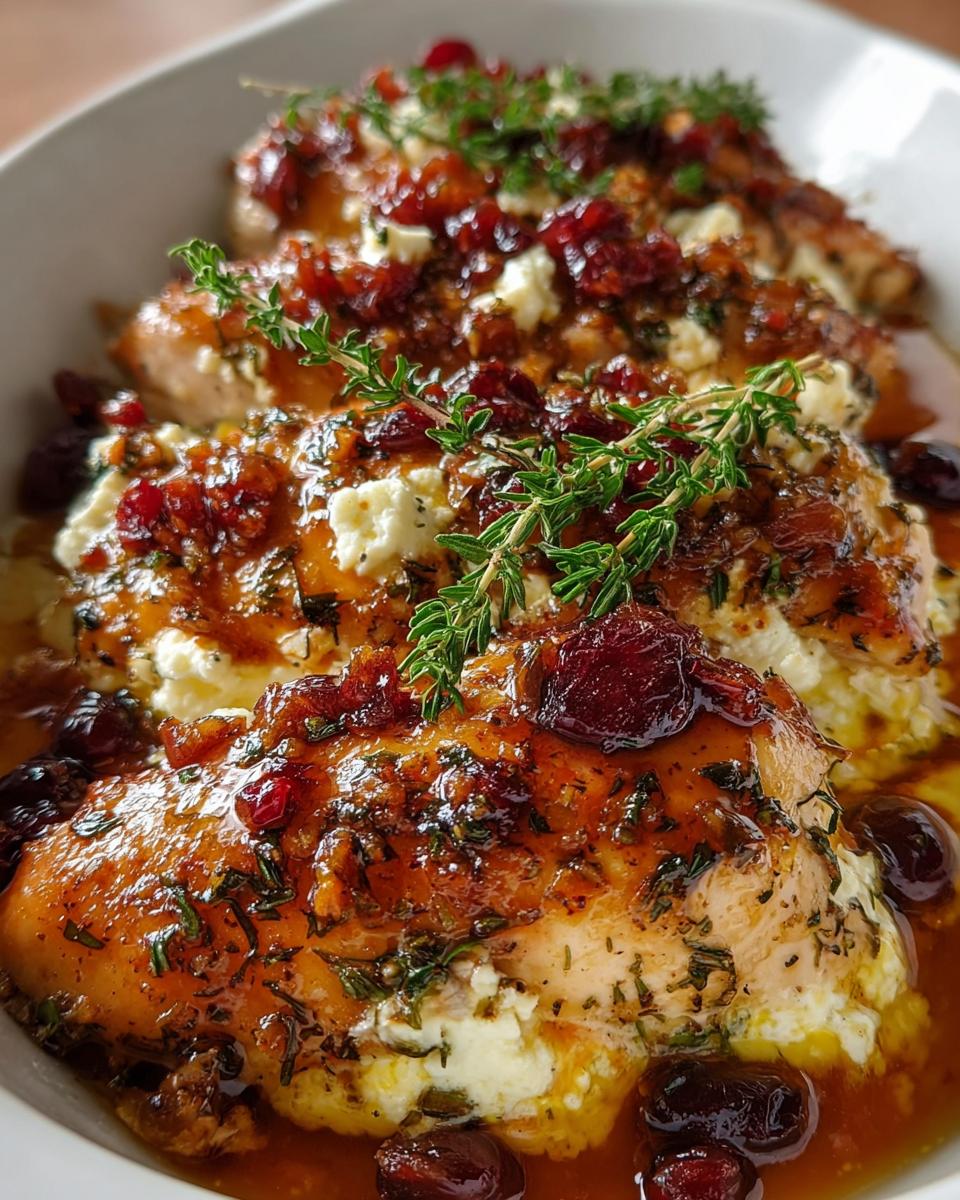 Honey Cranberry Chicken Bake With Ricotta Cheese - Detail 1