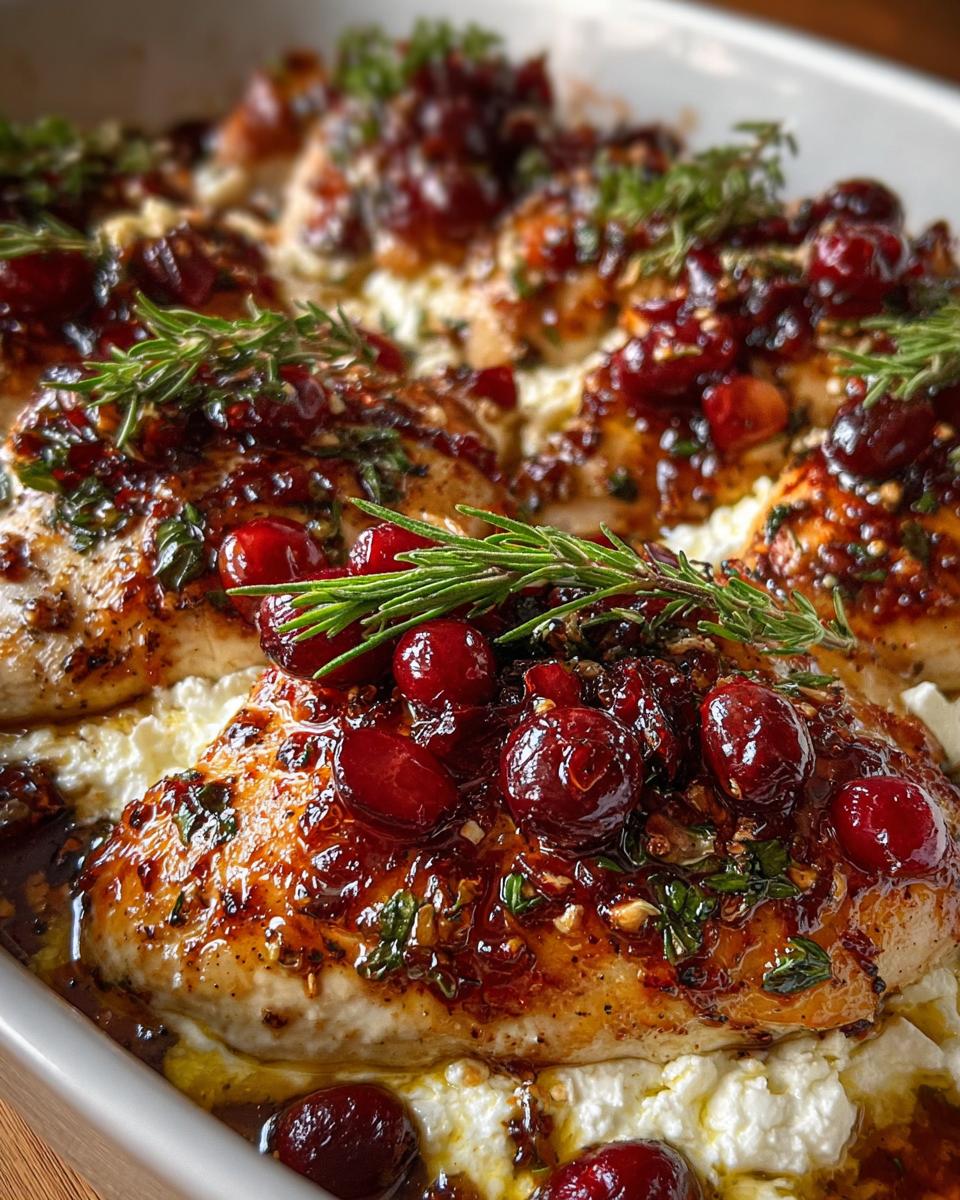 Honey Cranberry Chicken Bake With Ricotta Cheese - Detail 2