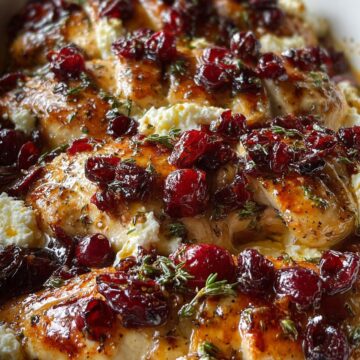 Honey Cranberry Chicken Bake With Ricotta Cheese