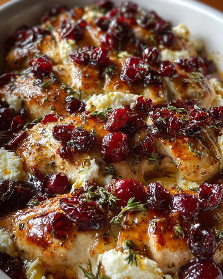 Honey Cranberry Chicken Bake With Ricotta Cheese