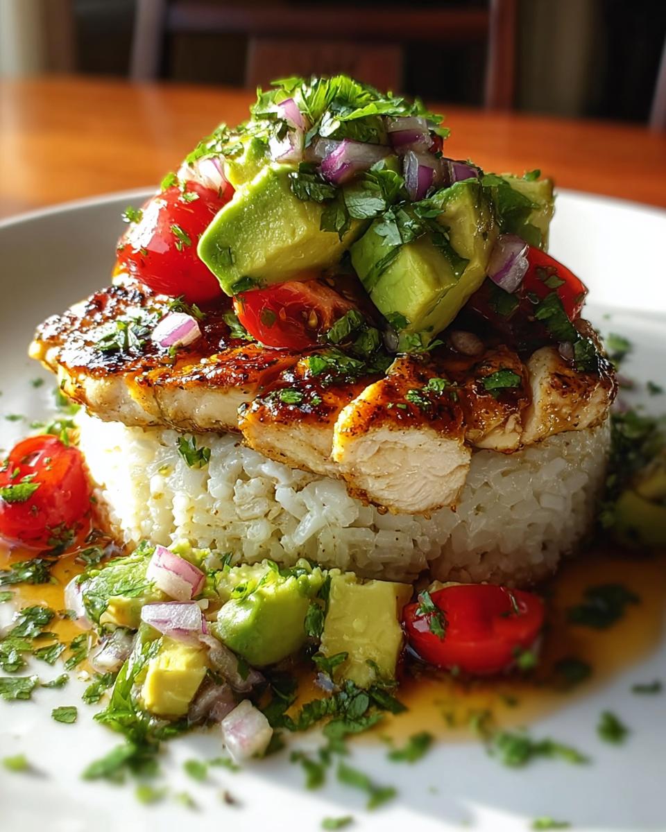 Honey Lime Chicken &Amp; Avocado Rice Stack - Detail 1