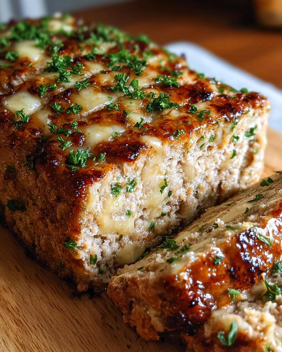 Juicy Garlic Parmesan Chicken Meatloaf - Detail 1