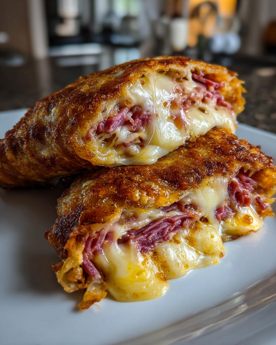 Keto Crispy Reuben Roll-Ups - Detail 1