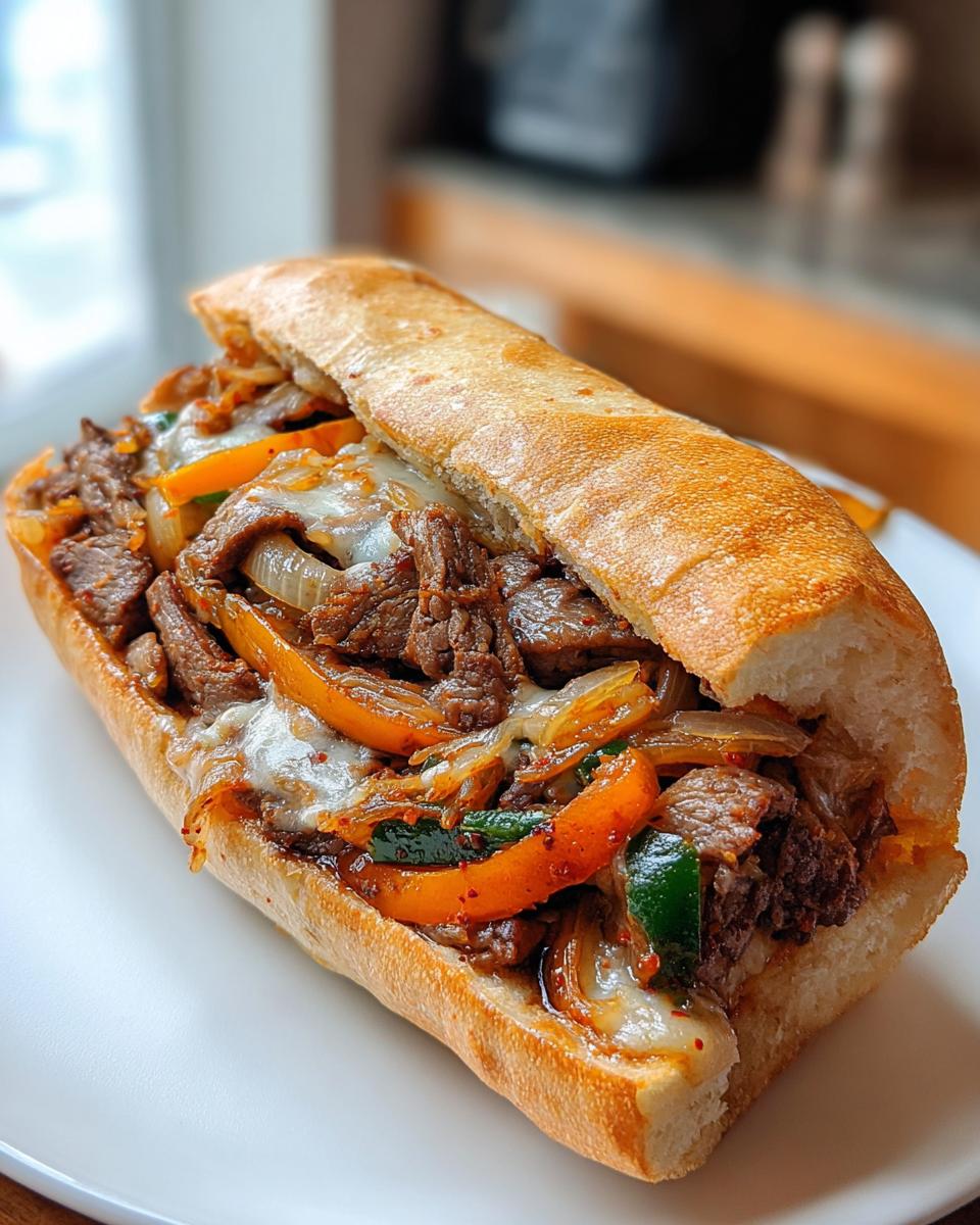 Korean-Inspired Kimchi Bulgogi Cheesesteak - Detail 1