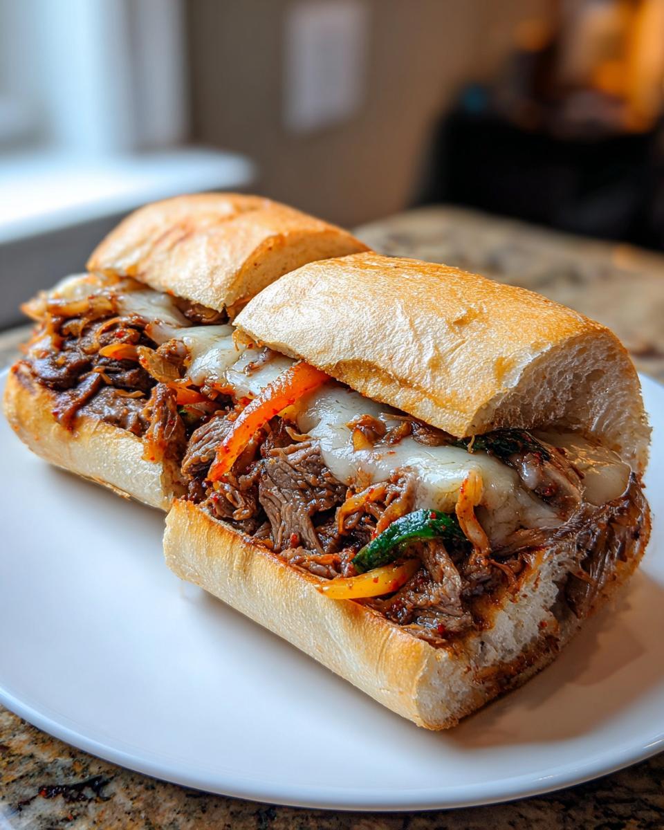 Korean-Inspired Kimchi Bulgogi Cheesesteak - Detail 2