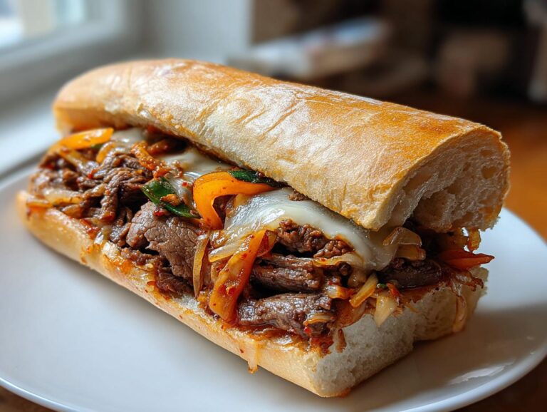 Korean-Inspired Kimchi Bulgogi Cheesesteak