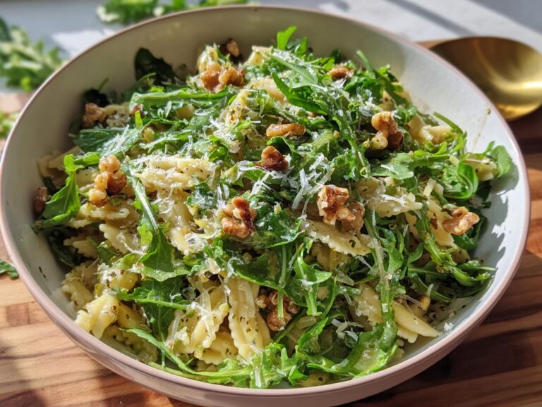 Lemon Arugula Pasta Salad