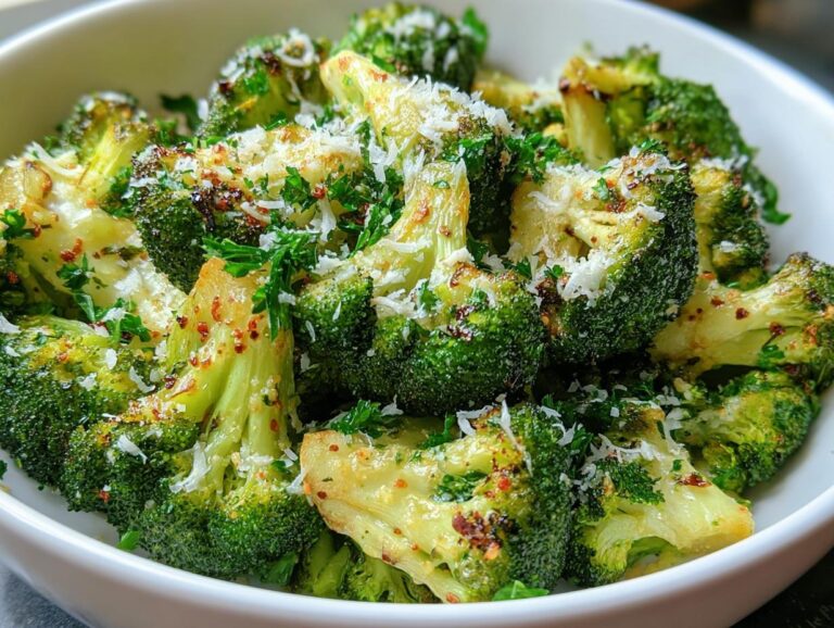 Lemon Garlic Roasted Broccoli