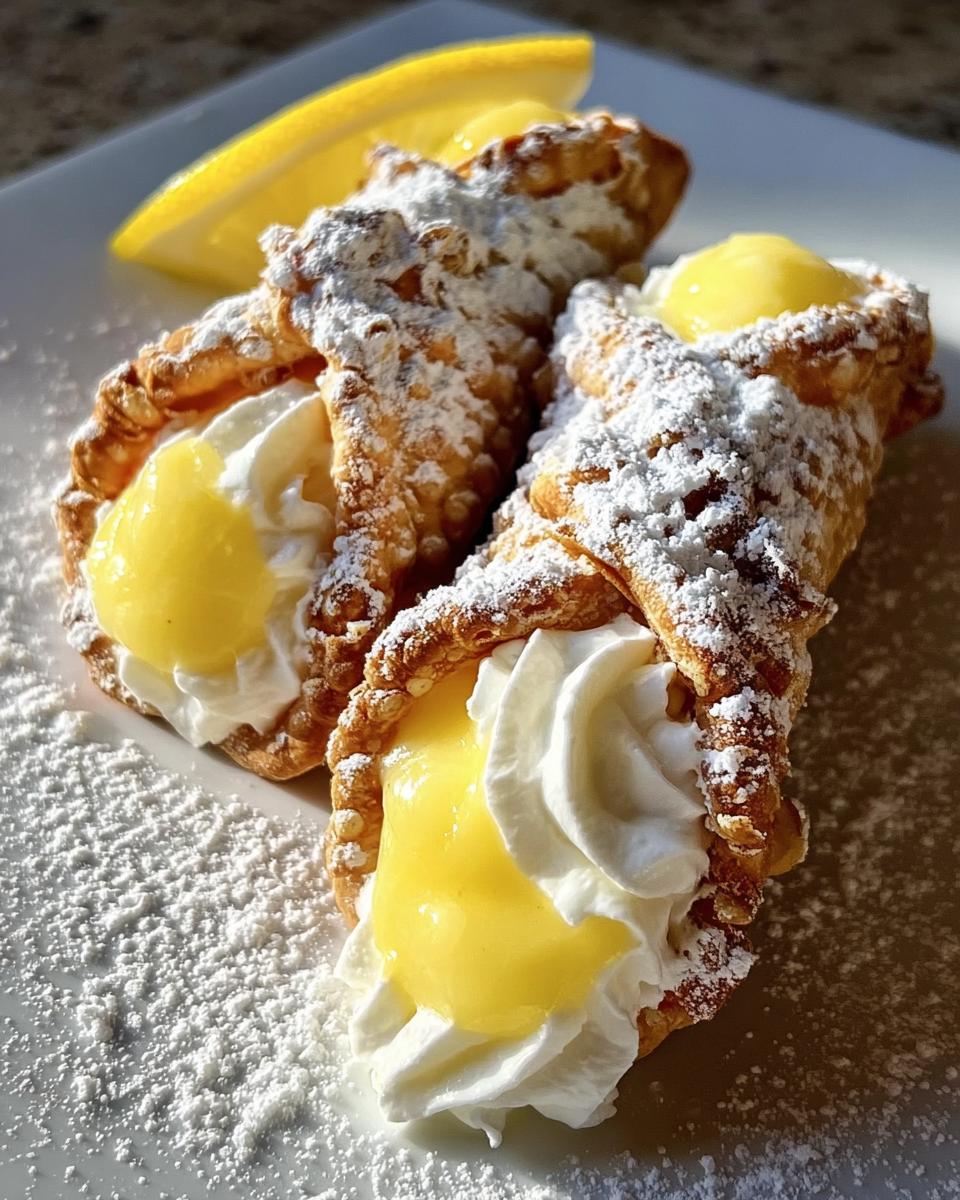 Lemon Meringue Pie Cannoli - Detail 1