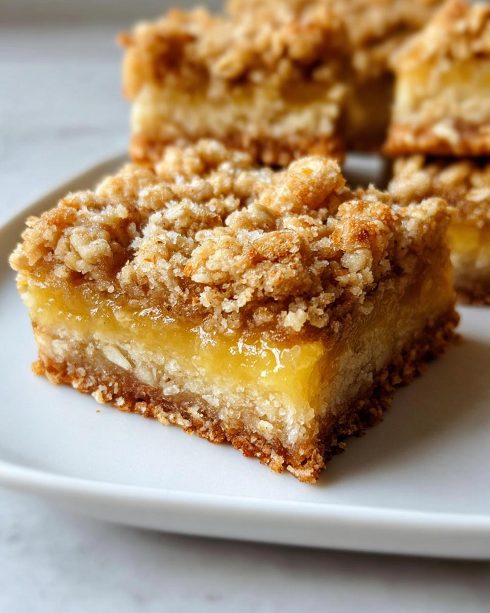 Lemon Oatmeal Crumble Bars - Detail 1