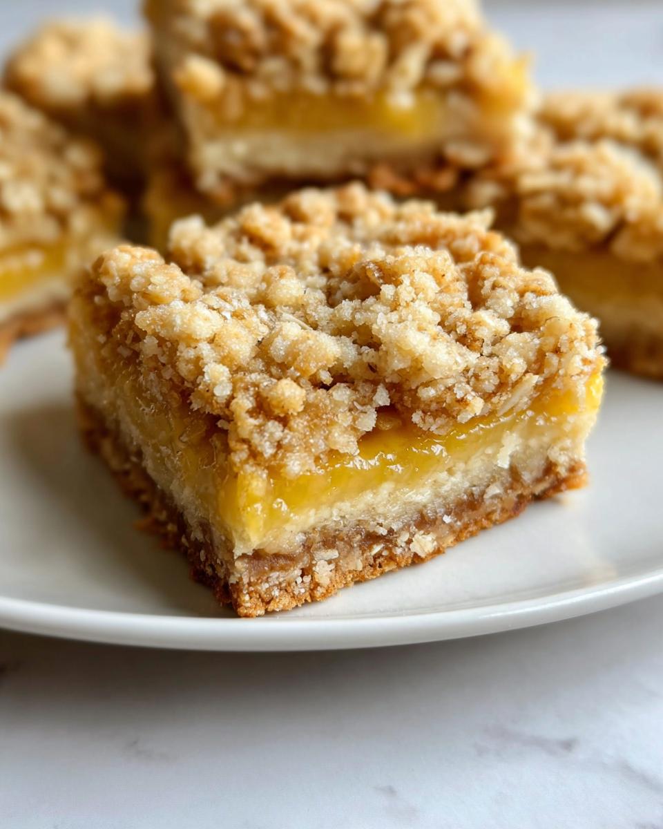 Lemon Oatmeal Crumble Bars - Detail 2