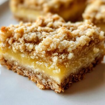 Lemon Oatmeal Crumble Bars