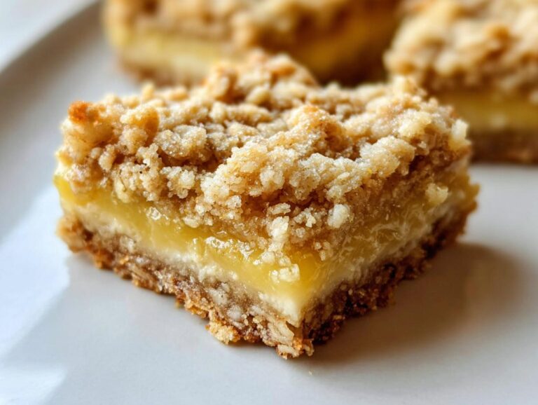 Lemon Oatmeal Crumble Bars