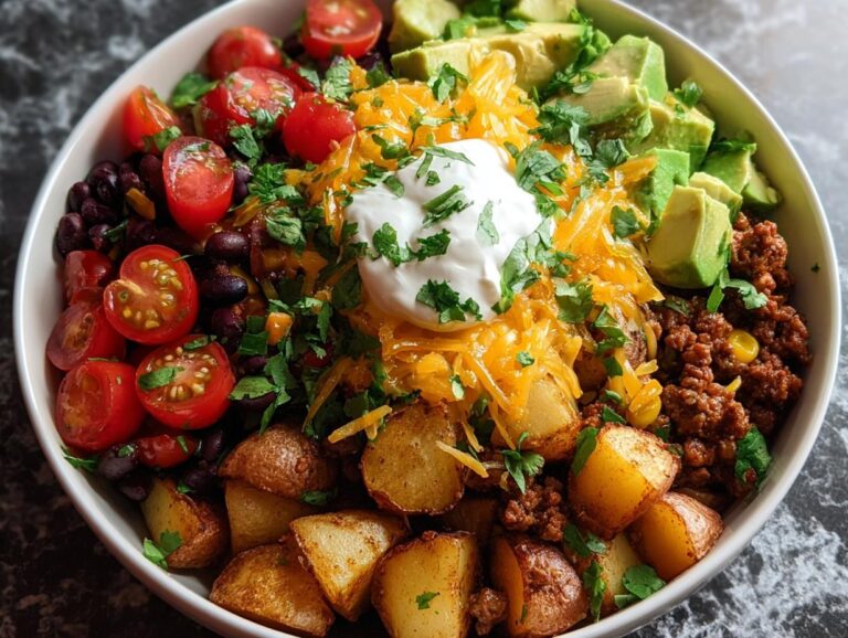 Loaded Mexican Taco Bowl