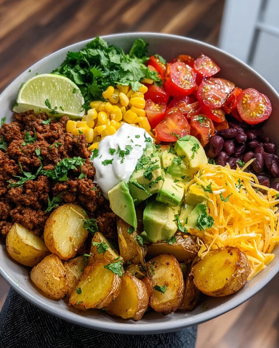 Loaded Potato Taco Bowl - Detail 1