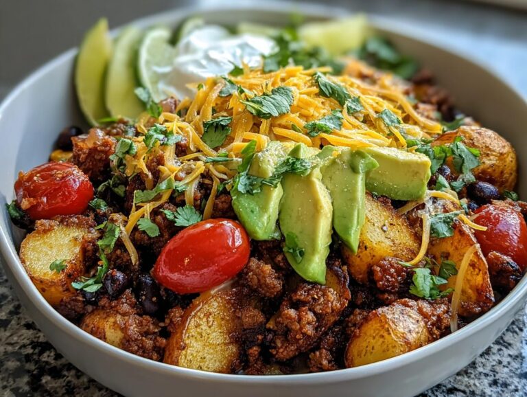Loaded Potato Taco Bowl
