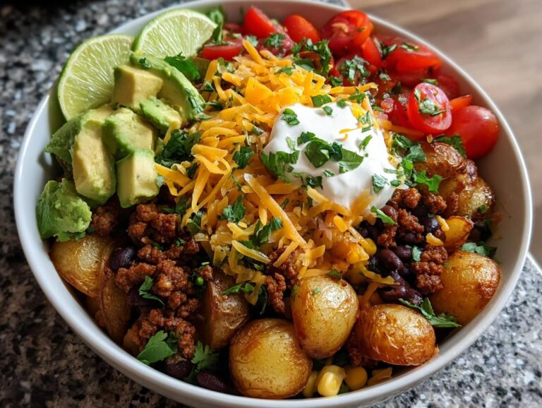 Loaded Potato Taco Bowl