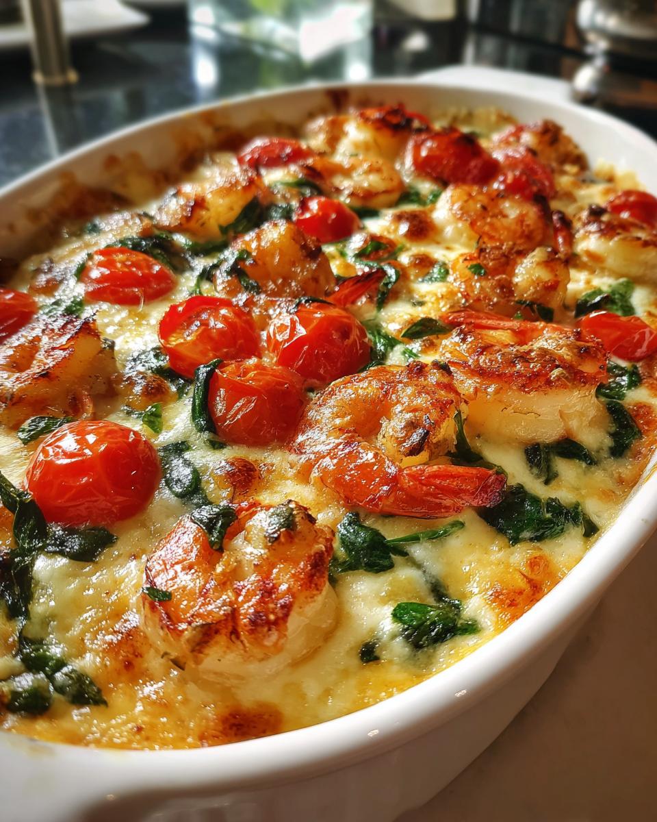 Low-Carb Shrimp Tuscan Bake - Detail 2