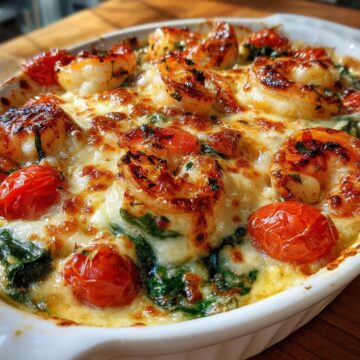 Low-Carb Shrimp Tuscan Bake