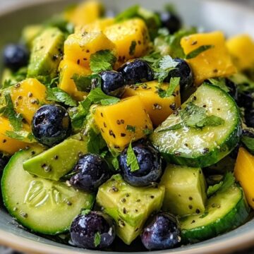 Mango Cucumber Salad With Blueberries And Avocado