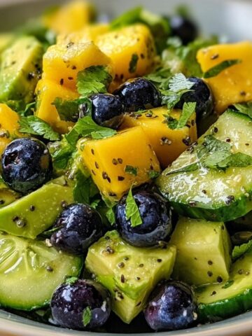 Mango Cucumber Salad With Blueberries And Avocado