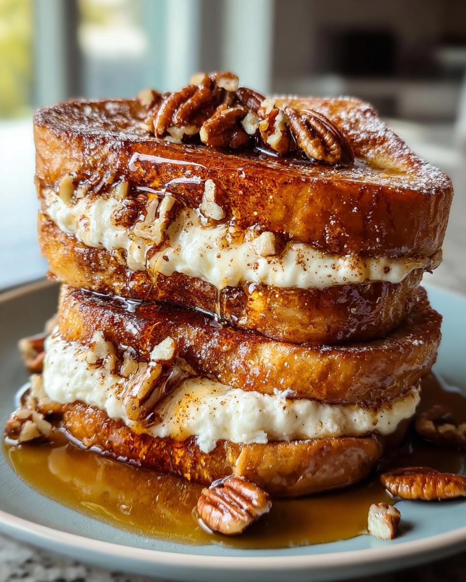 Maple Pecan Cream Cheese Stuffed French Toast - Detail 2