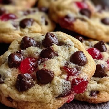 Maraschino Cherry Chocolate Chip Cookies