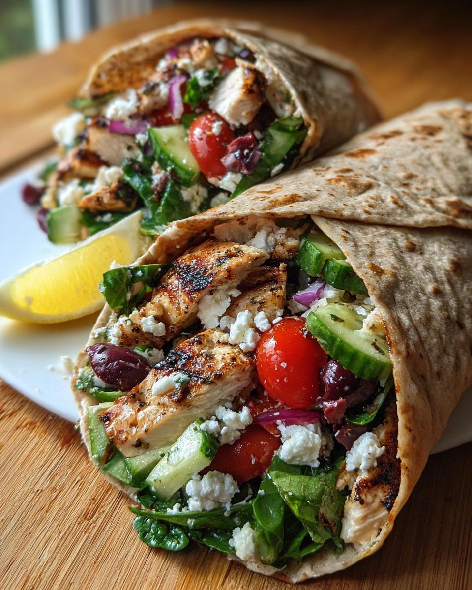 Mediterranean Chicken Wraps - Detail 1