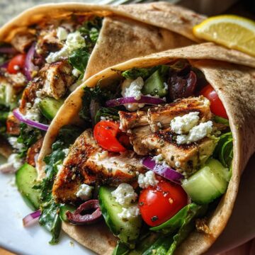 Mediterranean Chicken Wraps