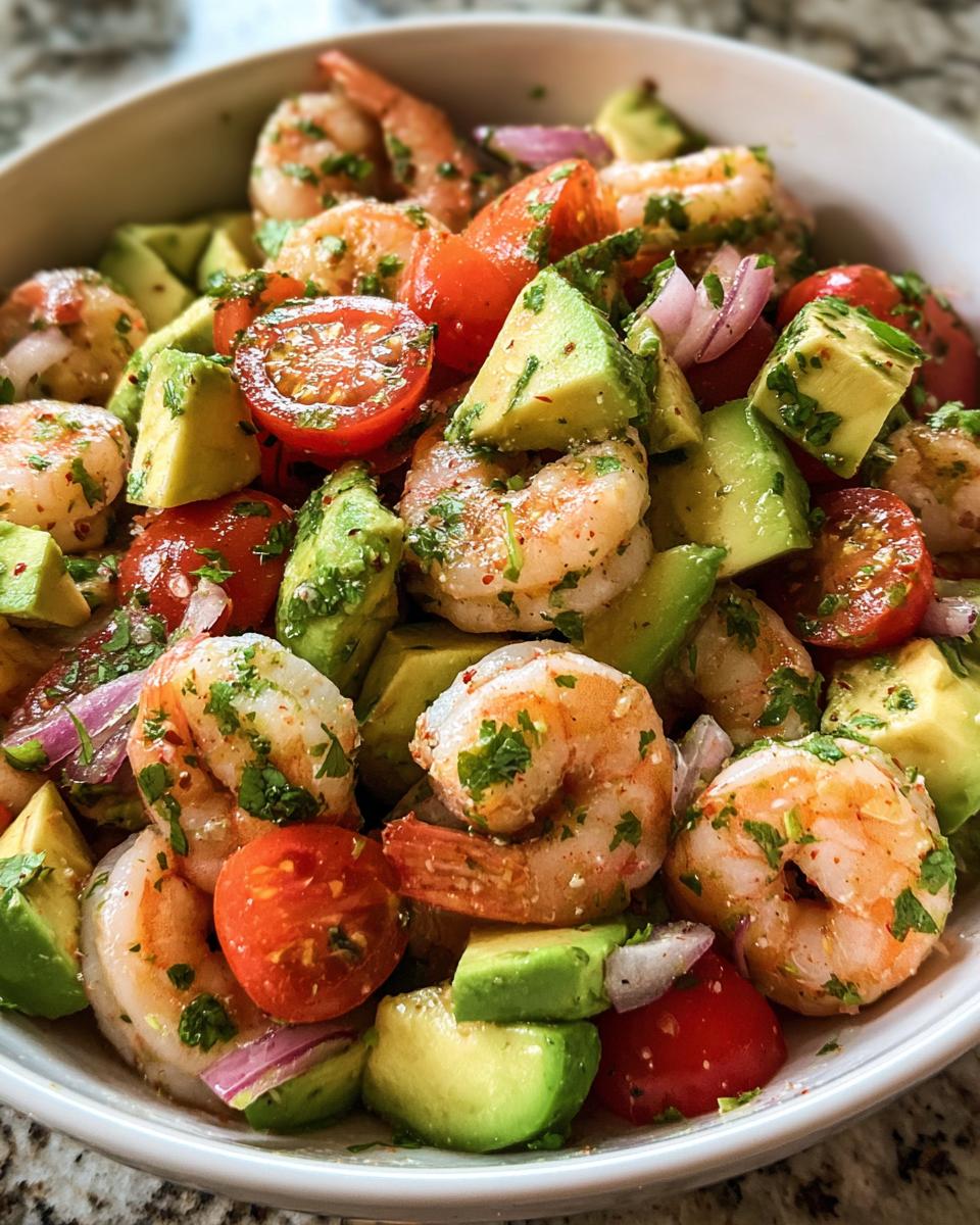 Mexican Shrimp Avocado Salad - Detail 1