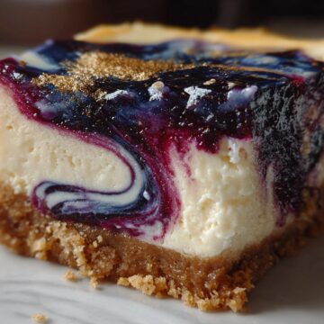 Midnight Blueberry Cheesecake