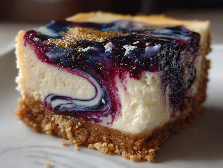 Midnight Blueberry Cheesecake