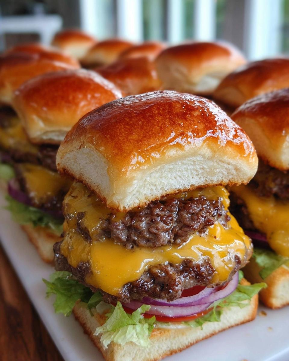 Mini Beef Cheeseburgers - Detail 1