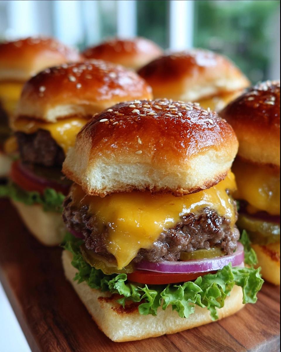 Mini Beef Cheeseburgers - Detail 2