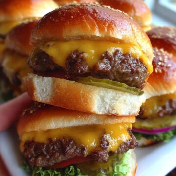 Mini Beef Cheeseburgers