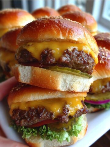 Mini Beef Cheeseburgers