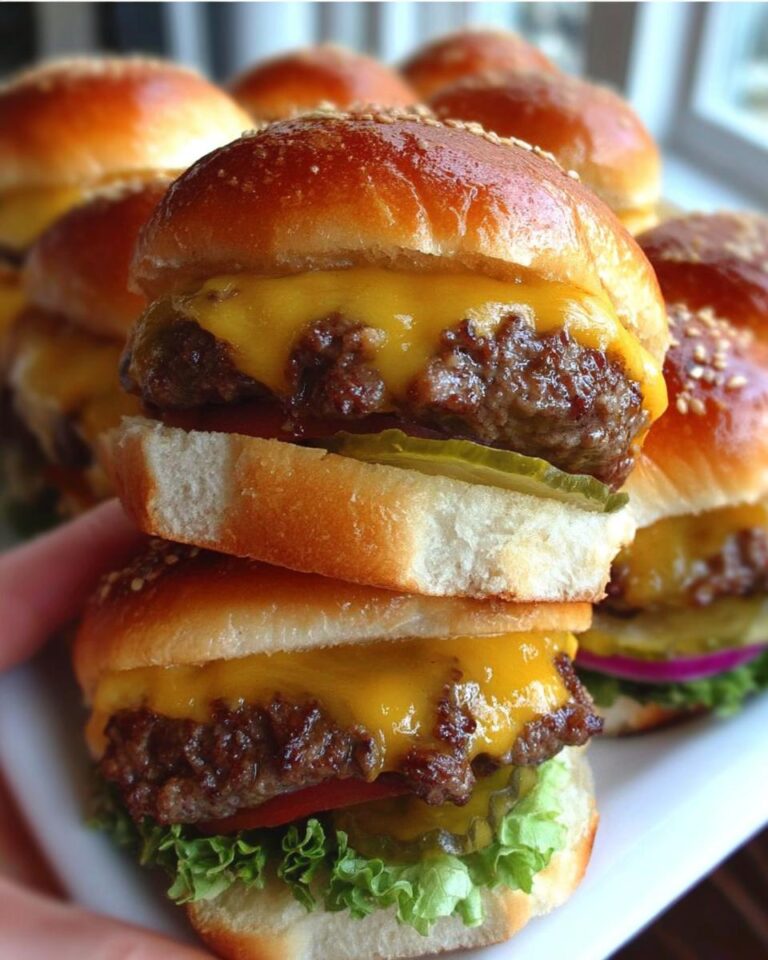 Mini Beef Cheeseburgers