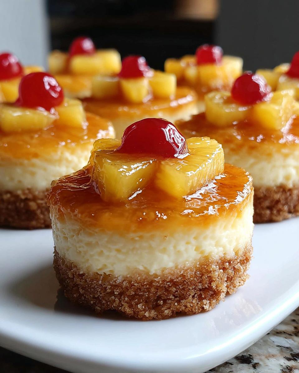 Mini Pineapple Upside Down Cheesecakes - Detail 1