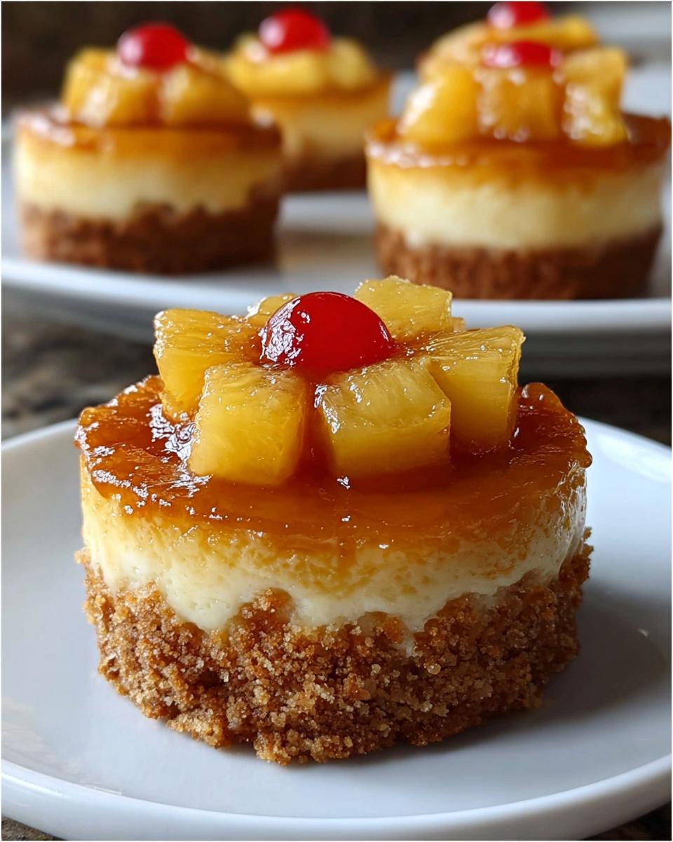 Mini Pineapple Upside Down Cheesecakes - Detail 2