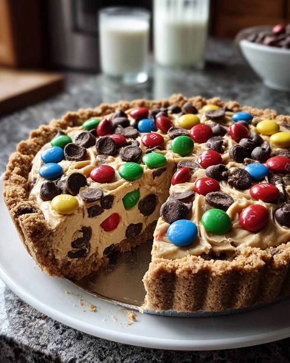 Monster Cookie Peanut Butter Cheesecake Pie - Detail 2