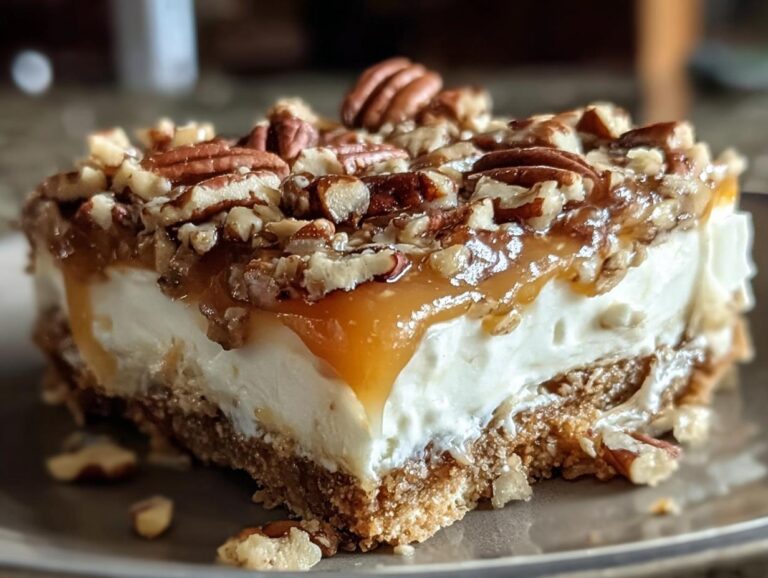 No-Bak Pecan Pie Lasagna